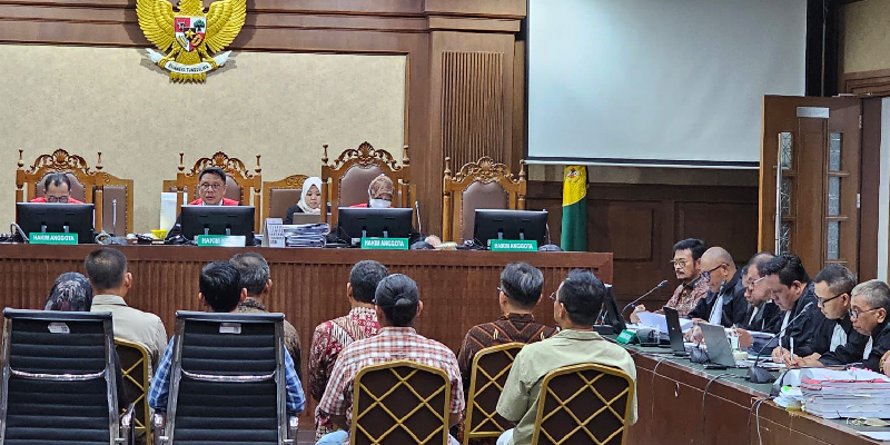 SYL di ruang sidang PN Jakarta Pusat. /RMOL
