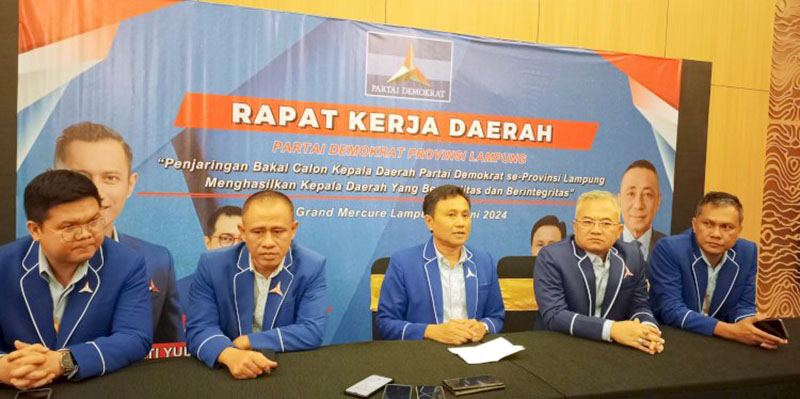 Rakerda Partai Demokrat Lampung di Hotel Grand Mercure, Bandar Lampung, Sabtu (1/6)/RMOLLampung
