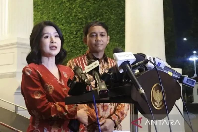 Staf Khusus Presiden Grace Natalie. ANTARA/Indra Arief Pribadi
