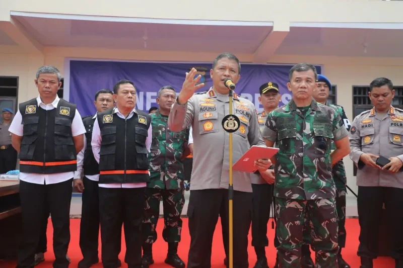 Kepala Polda Sumatera Utara Komjen Polisi Agung Setya Imam Effendi memberikan keterangan di Kabupaten Karo, Sumatera Utara, Senin (8/7/2024). (ANTARA/HO-Bidang Humas Polda Sumatera Utara)
